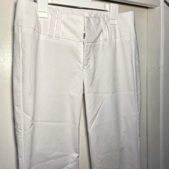 Y2K Low Rise Pinstripe Flare Trousers - Picture 2 of 7